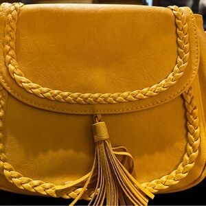 A Beautiful Mustard Crossbody Bag.
